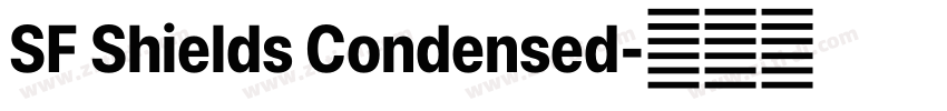 SF Shields Condensed字体转换